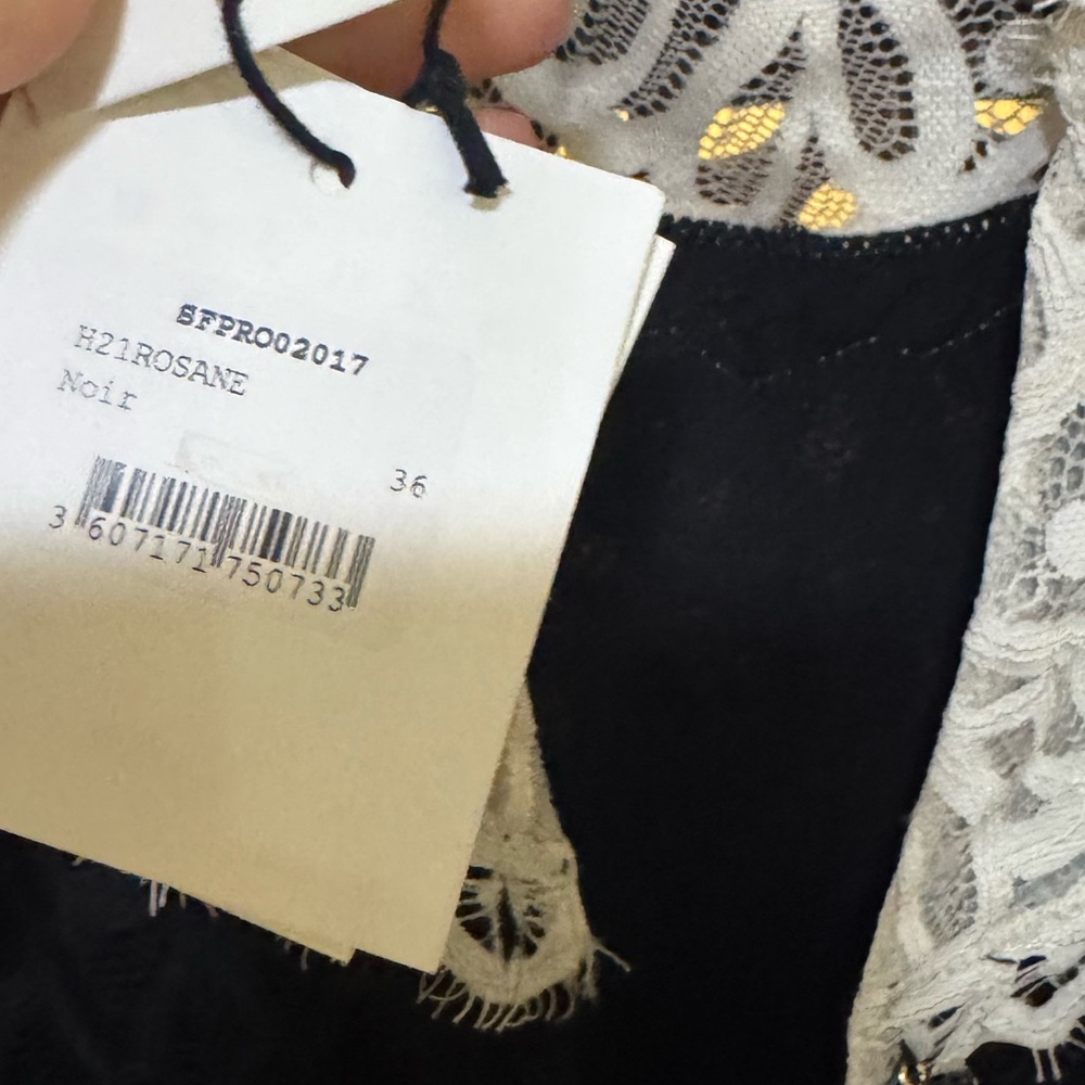 NEW NWT Sandro Rosane Lace Mini Dress - Picture 4 of 4